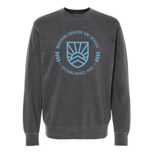 Independent Trading Co. - Unisex Midweight Pigment-Dyed Crewneck Sweatshirt - Printed Logo Thumbnail