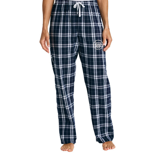 District Womens Flannel Plaid Pant - Embroidered Logo Thumbnail