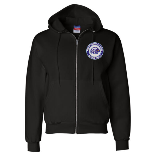 Champion Unisex Powerblend Full Zip Hooded Sweatshirt - Embroidered Logo Thumbnail